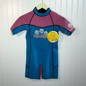 Thermo Skinz Shorty Wetsuit Max UV Girls Sz 8 Protection Rubber/Nylon Waterproof